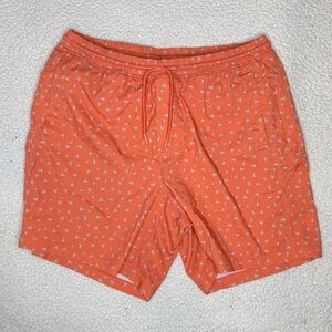 Birddogs Boom Classic Lined Orange Swim Trunk: Size Extra Large